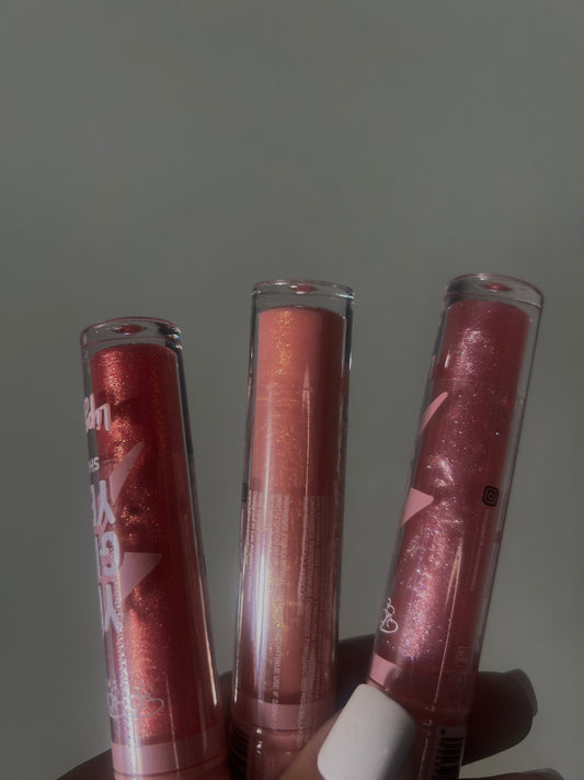 Baby pink shimmer lipgloss